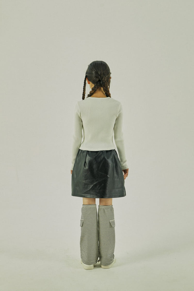 A-Market - Korean Children Fashion - #magicofchildhood - Leather Skirt - 7