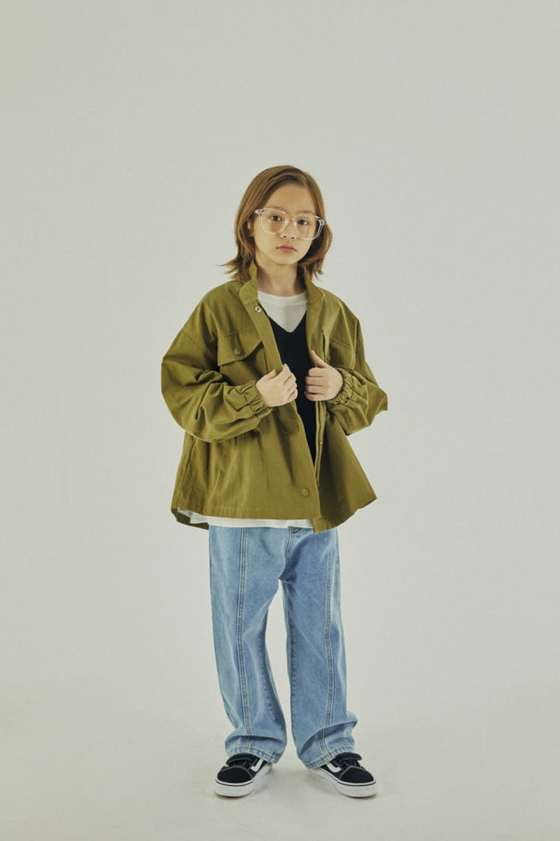 A-Market - Korean Children Fashion - #magicofchildhood - Bird Denim Jeans - 11
