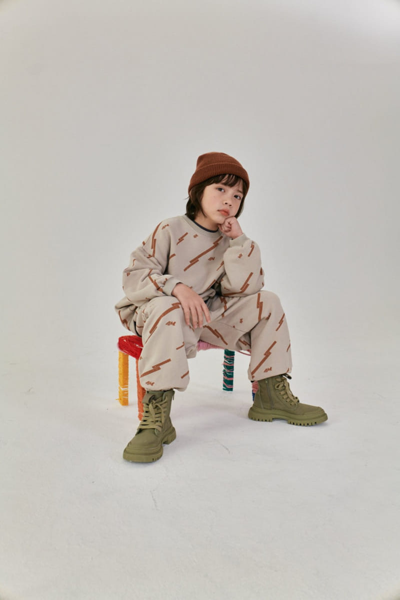 A-Market - Korean Children Fashion - #minifashionista - AM Sweat Top Bottom Set - 7