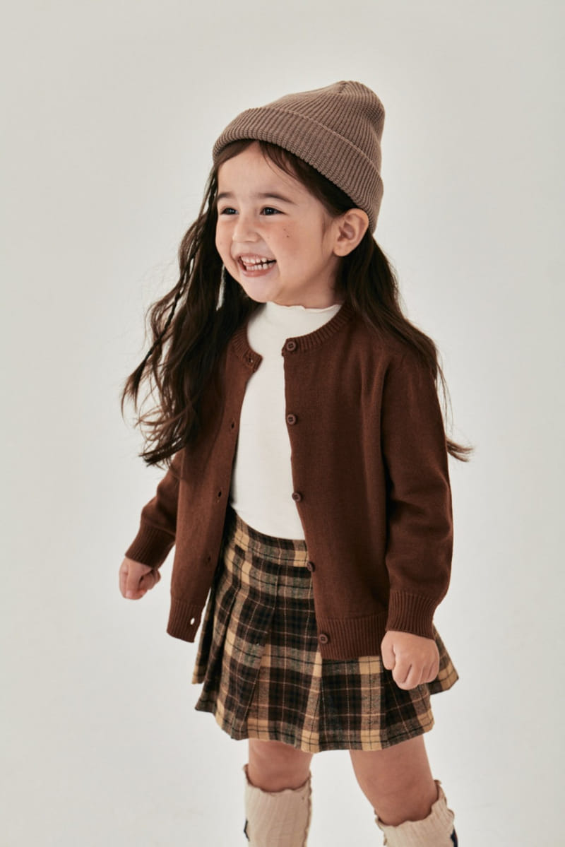 A-Market - Korean Children Fashion - #toddlerclothing - Slit Round Cardigan - 4