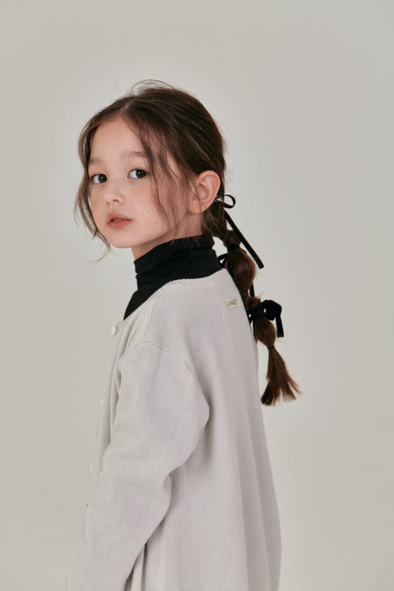 A-Market - Korean Children Fashion - #todddlerfashion - Slit Round Cardigan - 2