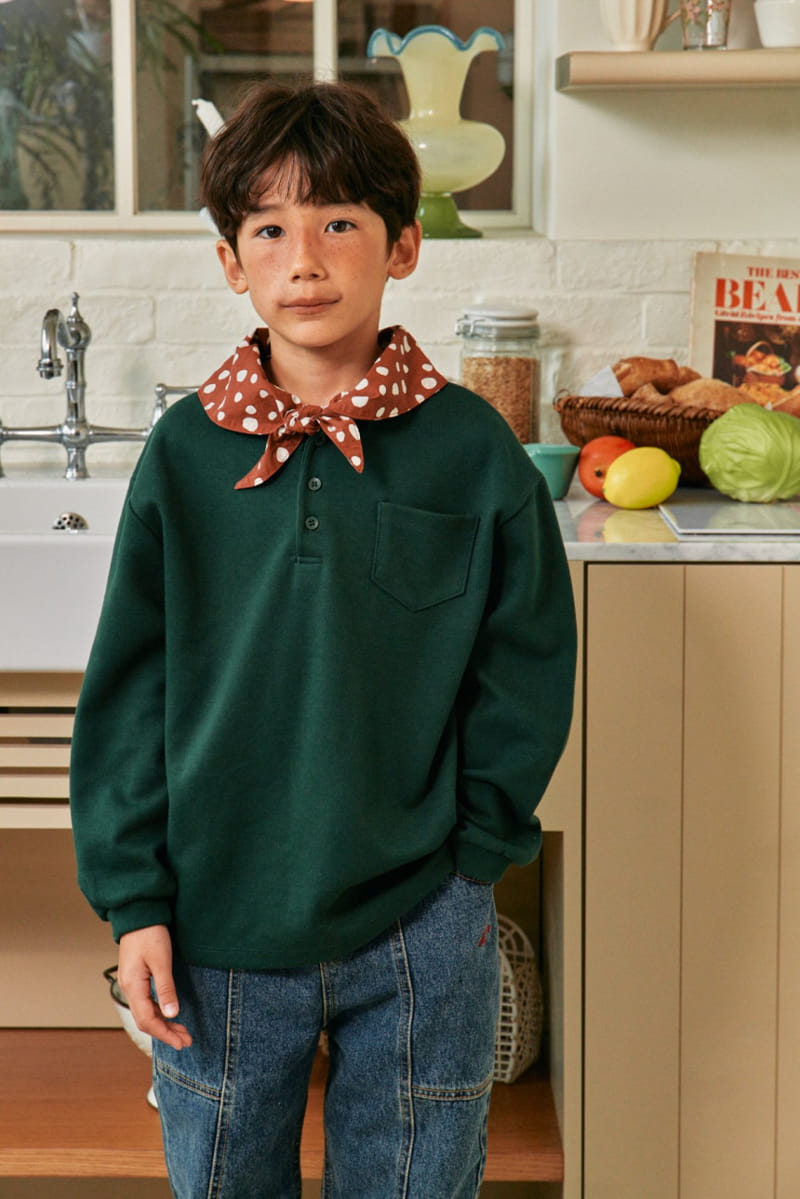 A-Market - Korean Children Fashion - #toddlerclothing - Scarf Tee - 5