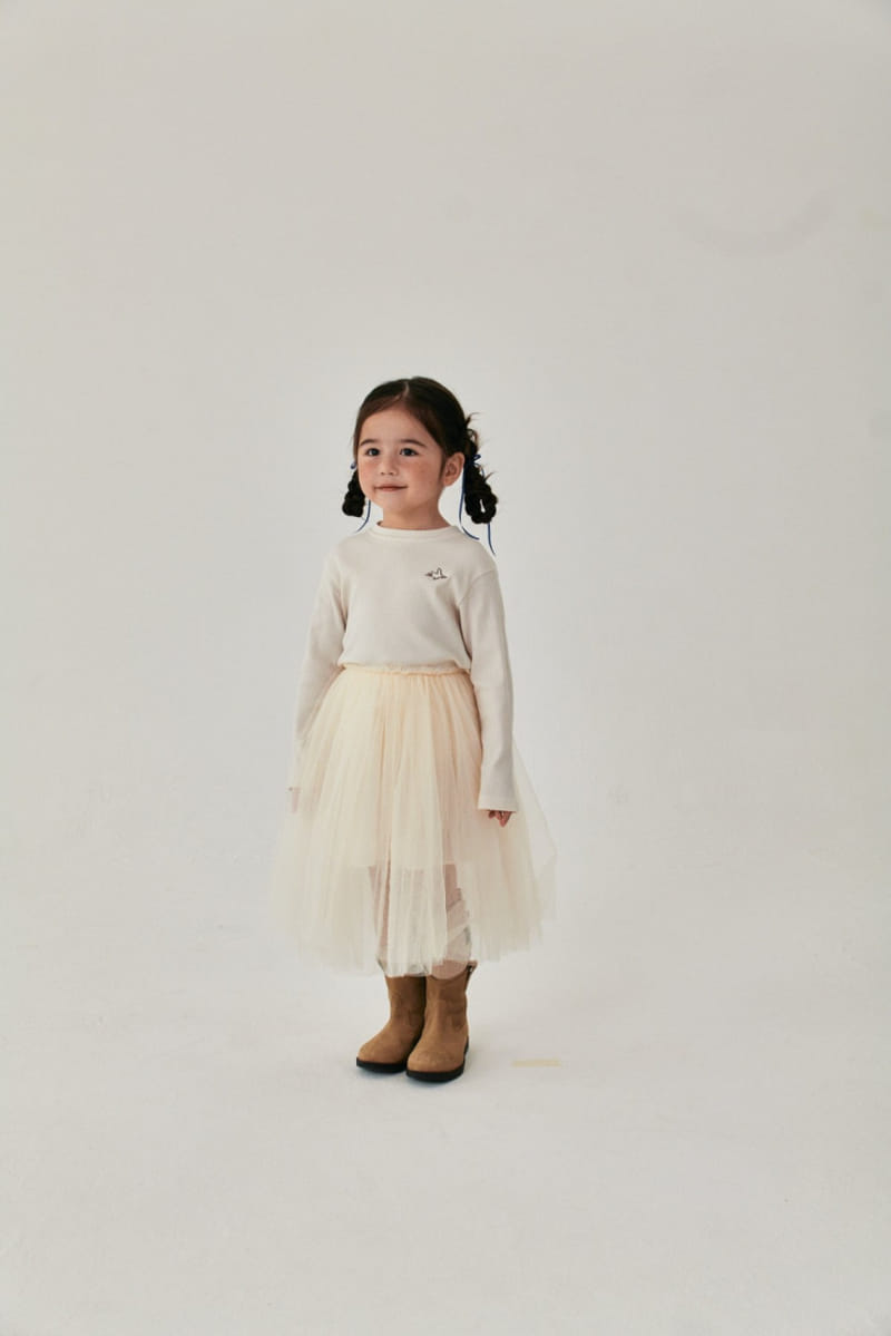 A-Market - Korean Children Fashion - #toddlerclothing - Bird Rib Tee - 2