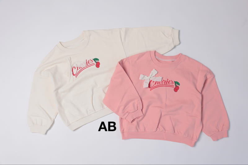 Ab - Korean Children Fashion - #Kfashion4kids - Cherry Sweatshirt