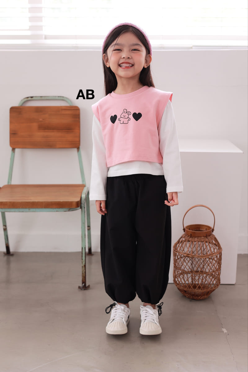 Ab - Korean Children Fashion - #childofig - Heart Rabbit Vest - 2