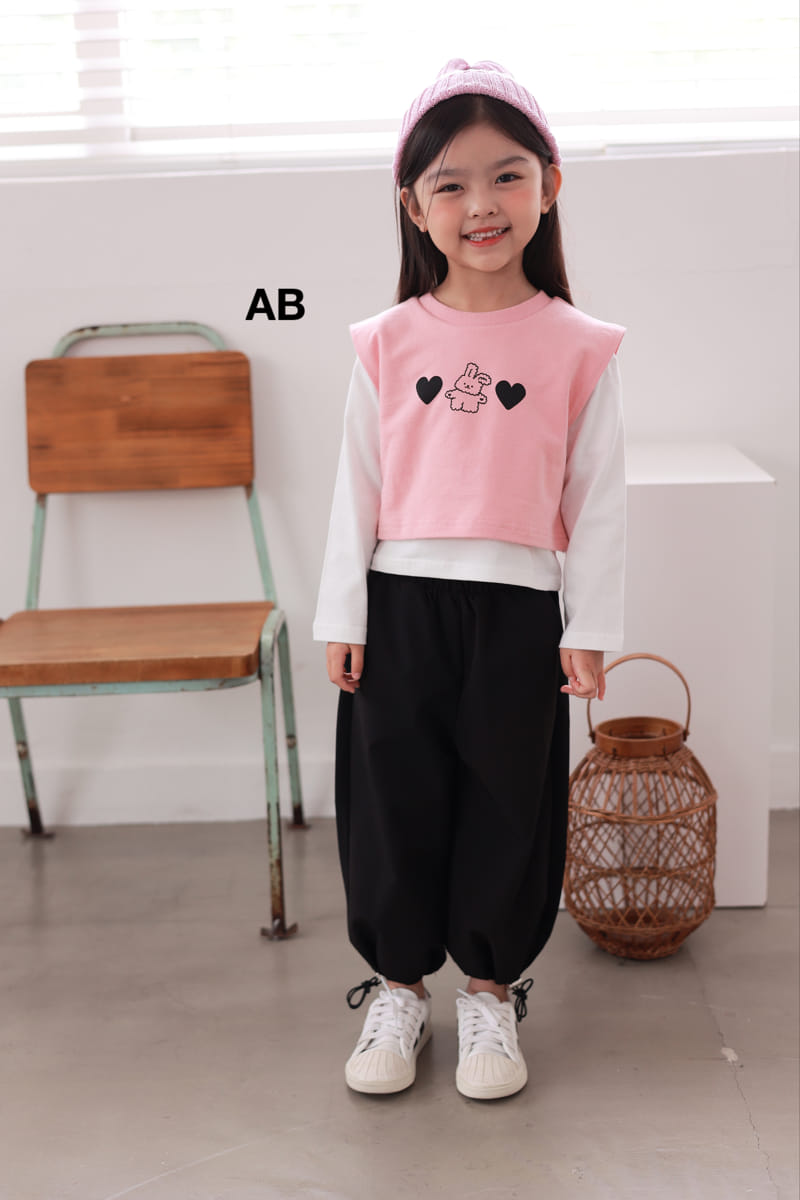 Ab - Korean Children Fashion - #designkidswear - Heart Rabbit Vest - 5