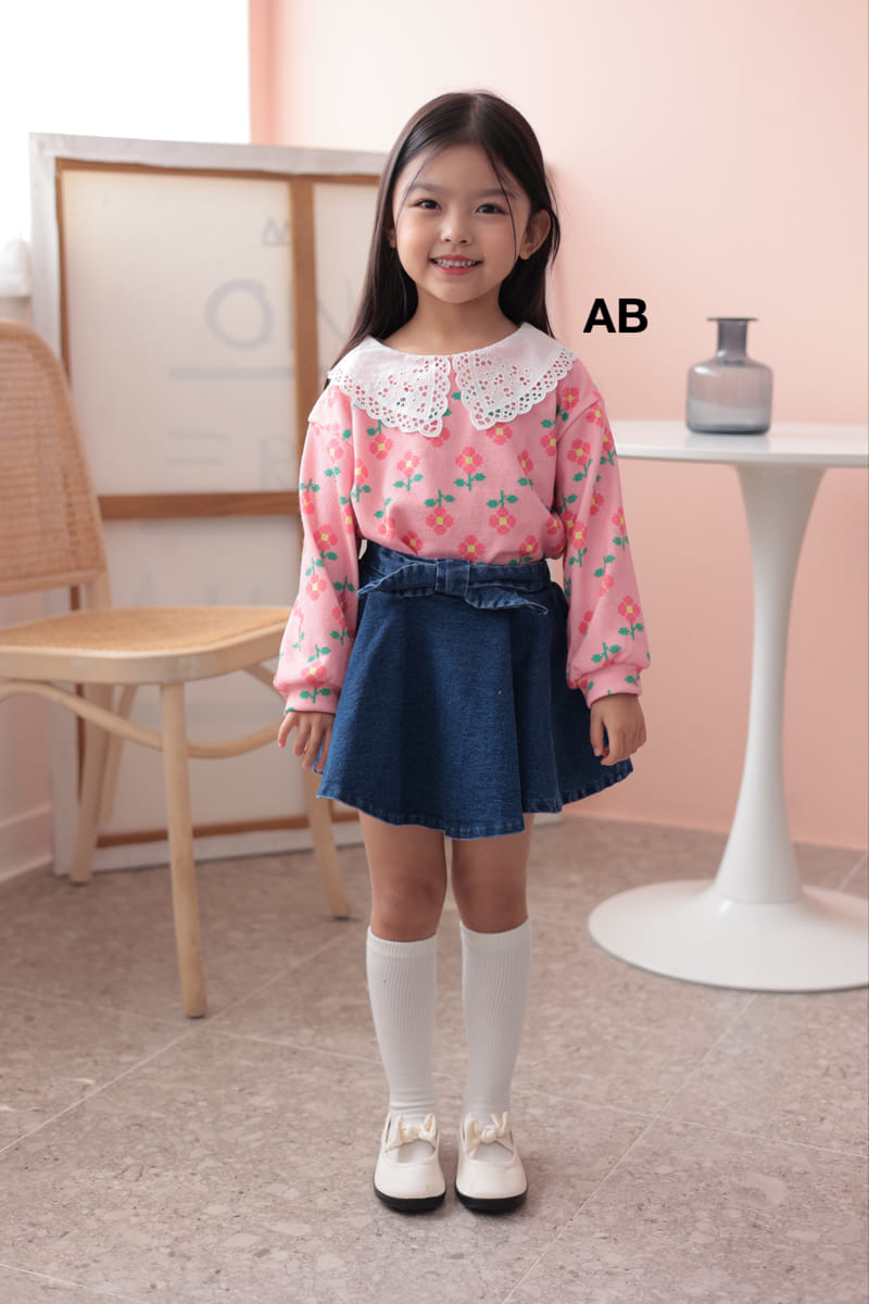 Ab - Korean Children Fashion - #discoveringself - Volume Collar Tee - 9