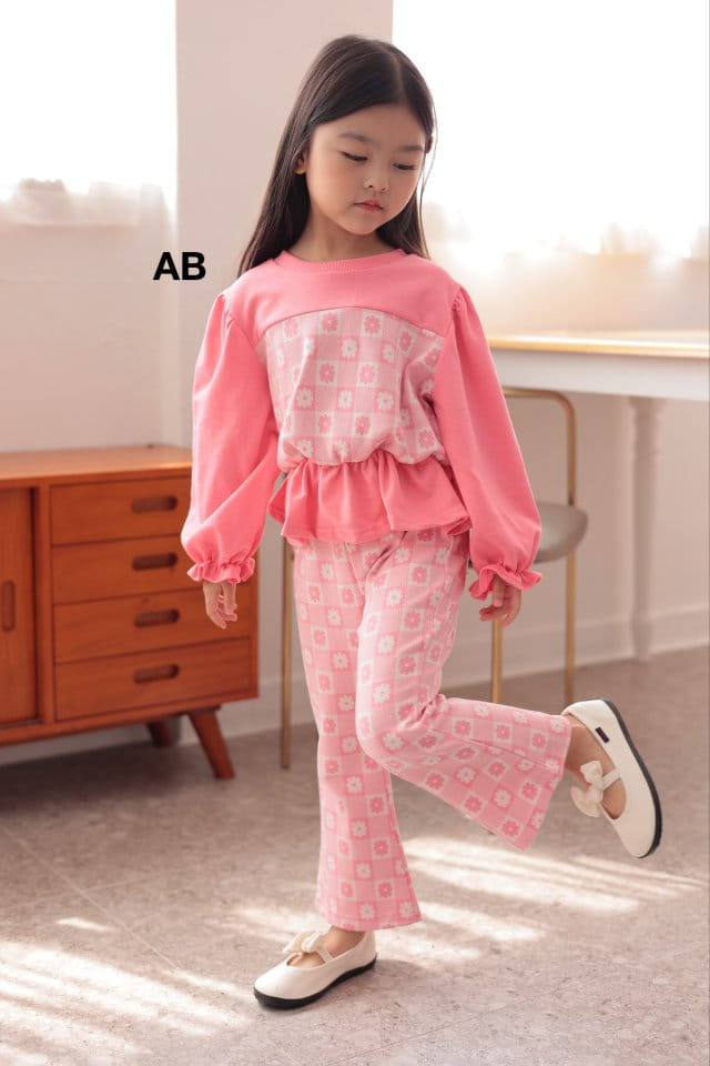 Ab - Korean Children Fashion - #fashionkids - Daisy Top Bottom Set