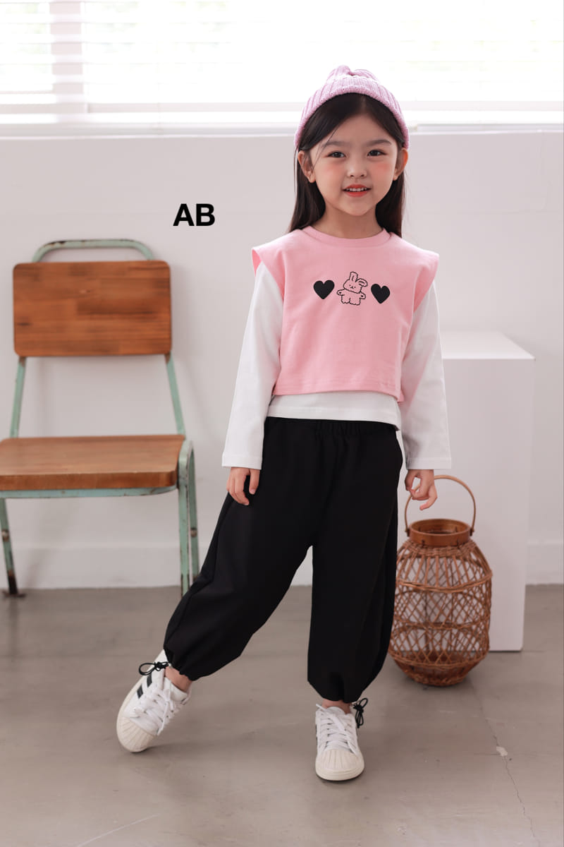 Ab - Korean Children Fashion - #fashionkids - Heart Rabbit Vest - 7
