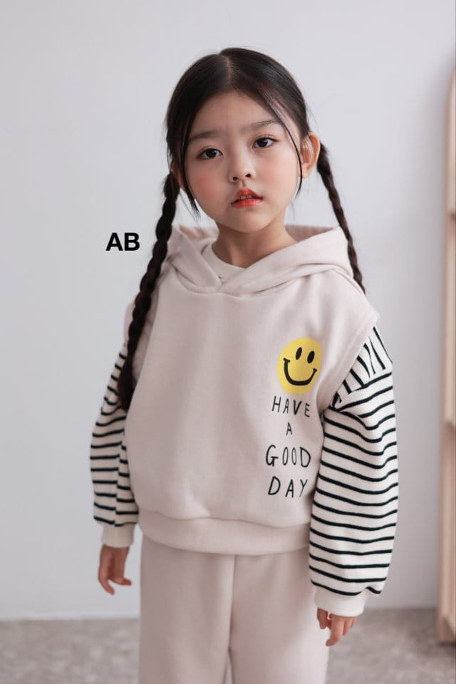 Ab - Korean Children Fashion - #fashionkids - Happy Hoody Set