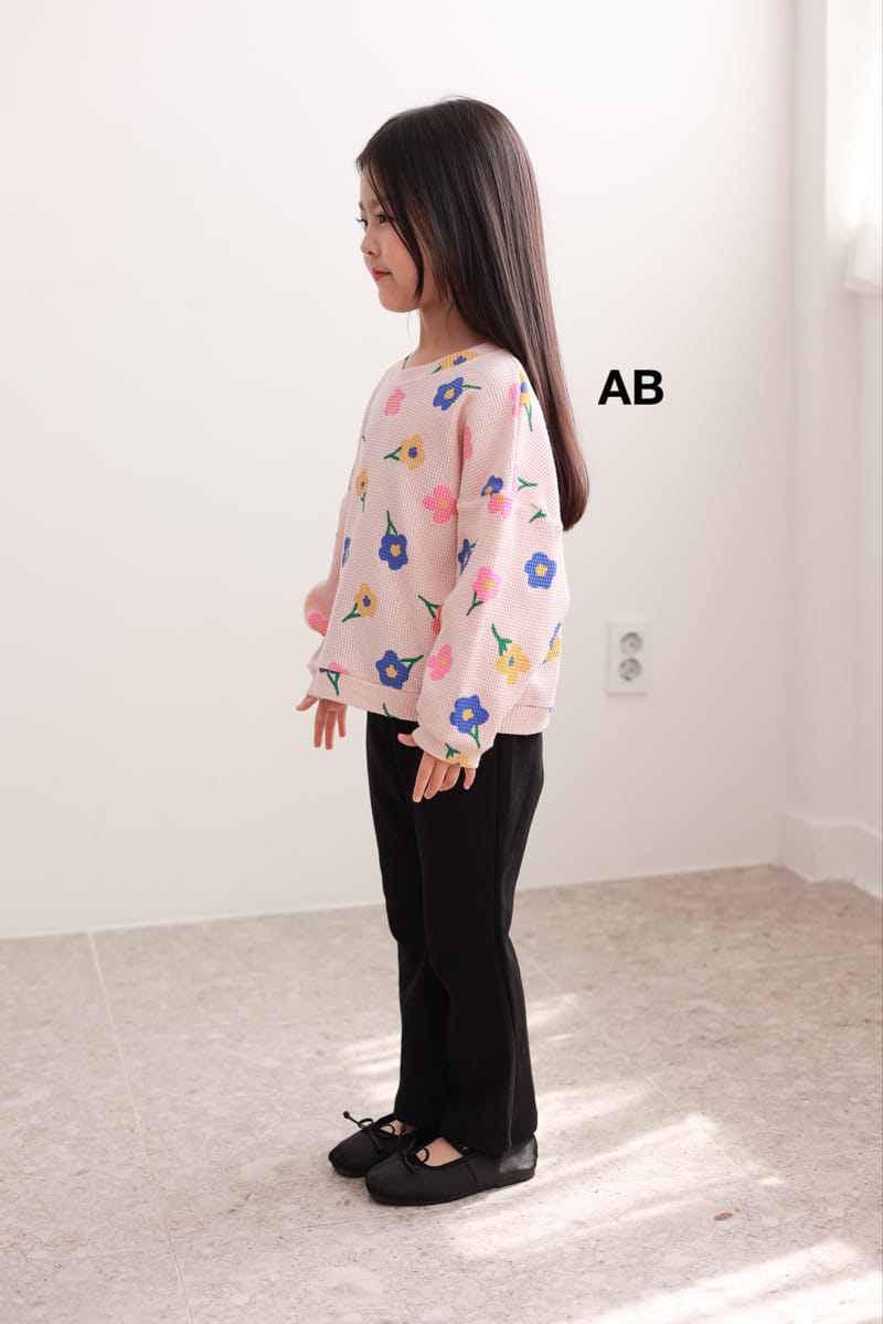Ab - Korean Children Fashion - #kidsshorts - Flower Sweatshirt - 3