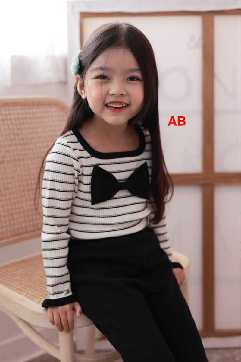 Ab - Korean Children Fashion - #kidsstore - Ribbon Piping Tee - 10