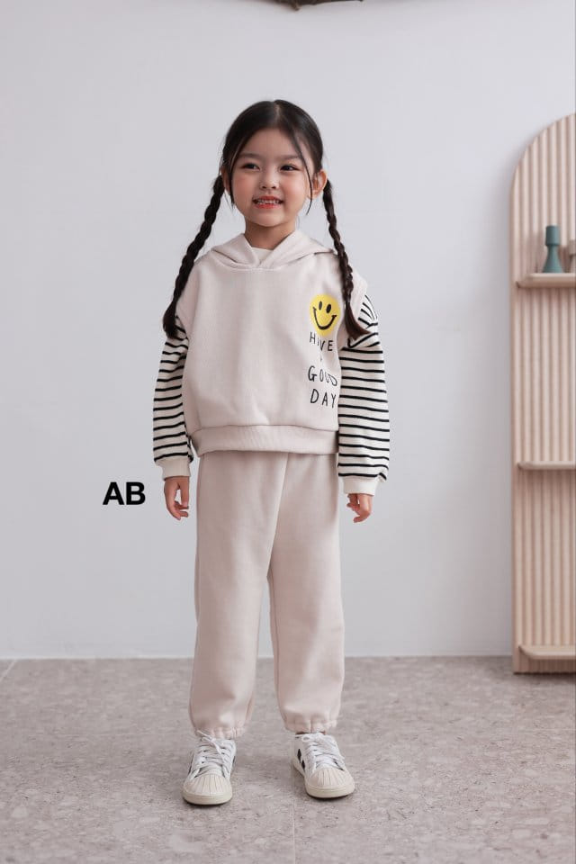 Ab - Korean Children Fashion - #kidsstore - Happy Hoody Set - 3