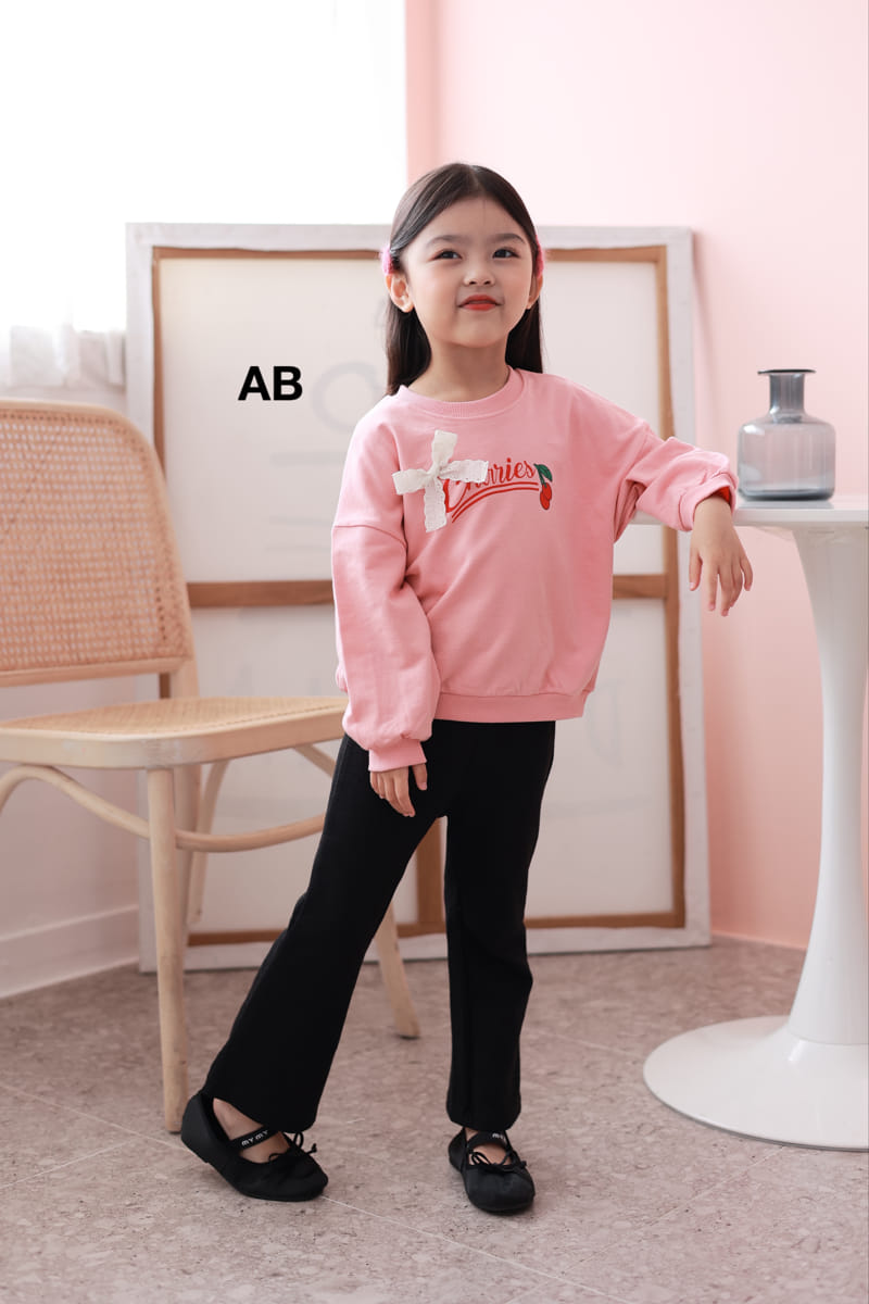 Ab - Korean Children Fashion - #littlefashionista - Cherry Sweatshirt - 2