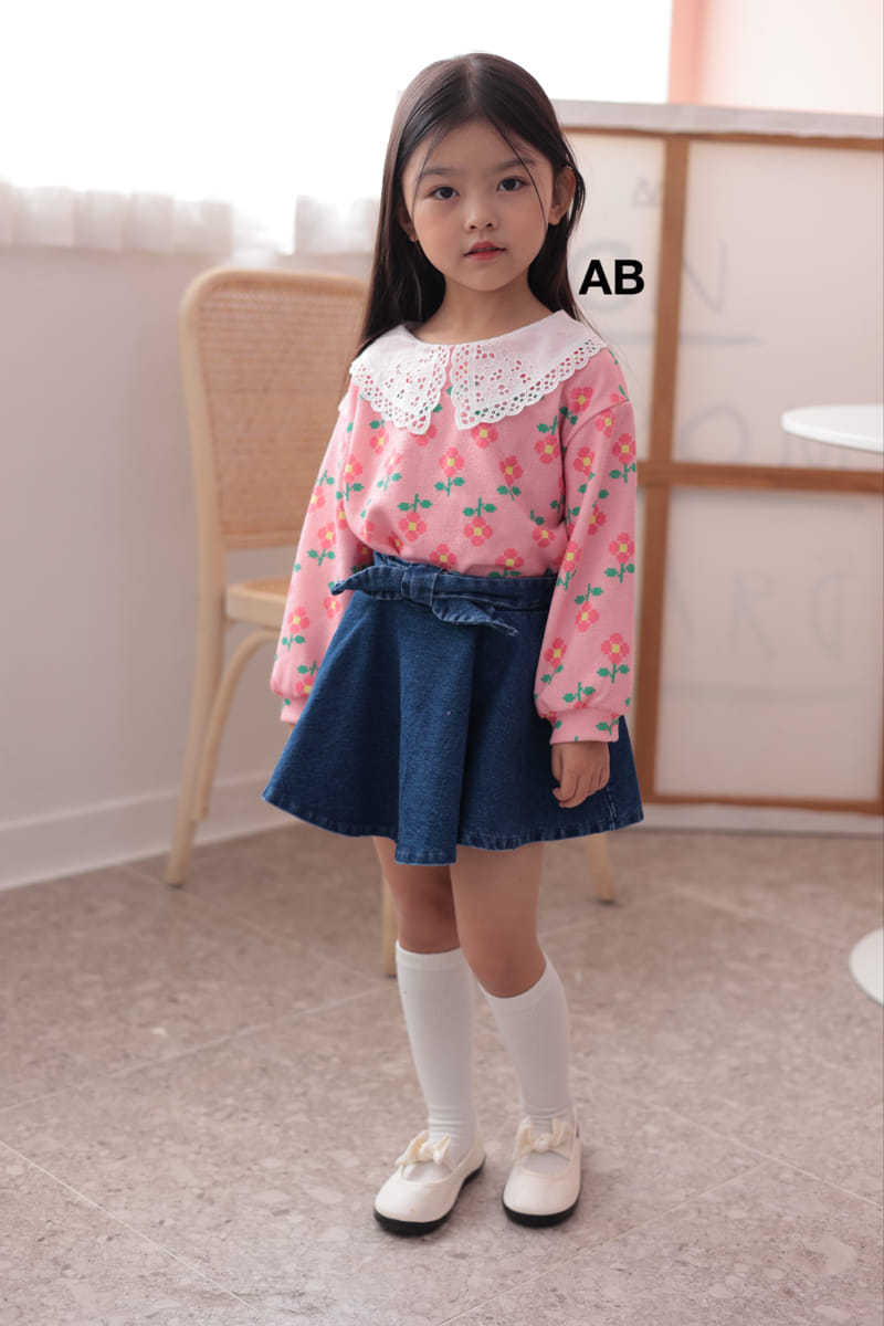 Ab - Korean Children Fashion - #littlefashionista - Volume Collar Tee