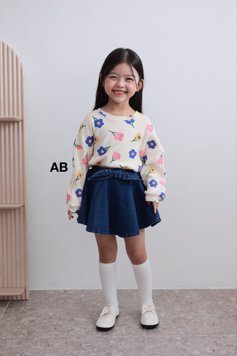 Ab - Korean Children Fashion - #magicofchildhood - Flower Sweatshirt - 8