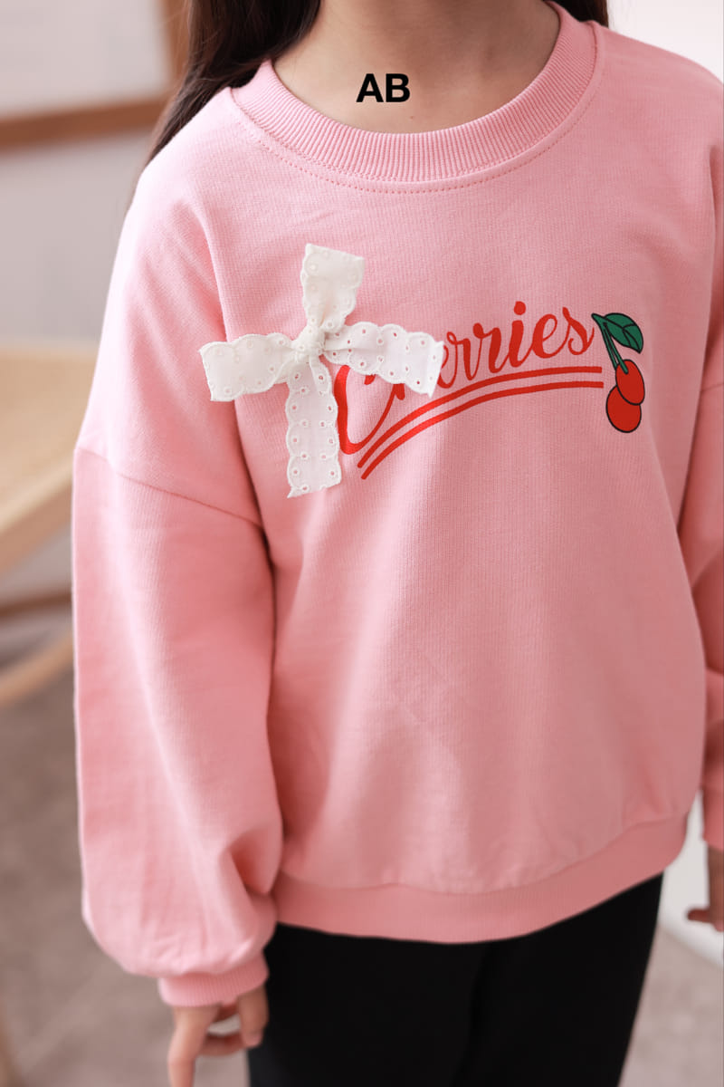 Ab - Korean Children Fashion - #magicofchildhood - Cherry Sweatshirt - 4