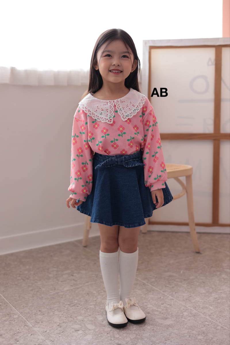 Ab - Korean Children Fashion - #minifashionista - Volume Collar Tee - 3