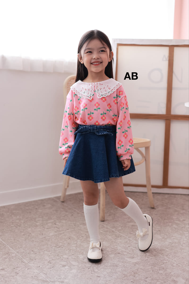 Ab - Korean Children Fashion - #minifashionista - Volume Collar Tee - 4