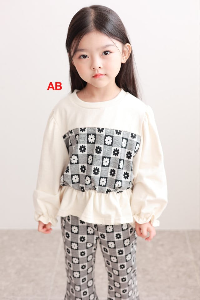 Ab - Korean Children Fashion - #todddlerfashion - Daisy Top Bottom Set - 10