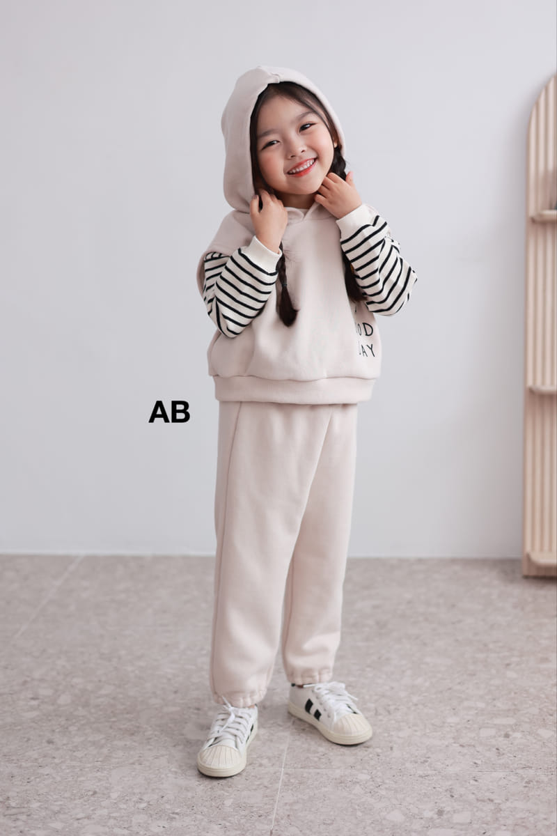 Ab - Korean Children Fashion - #todddlerfashion - Happy Hoody Set - 10