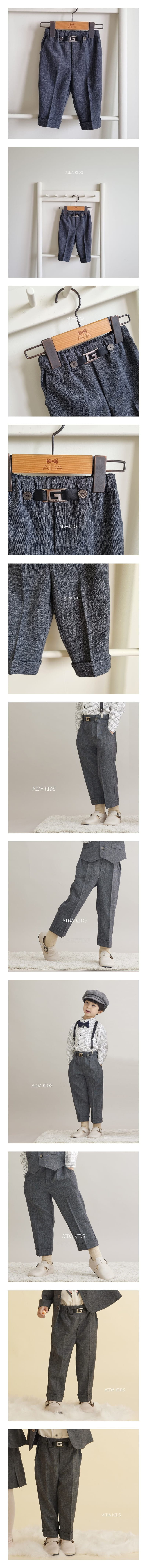 Aida - Korean Children Fashion - #discoveringself - Glen Pants