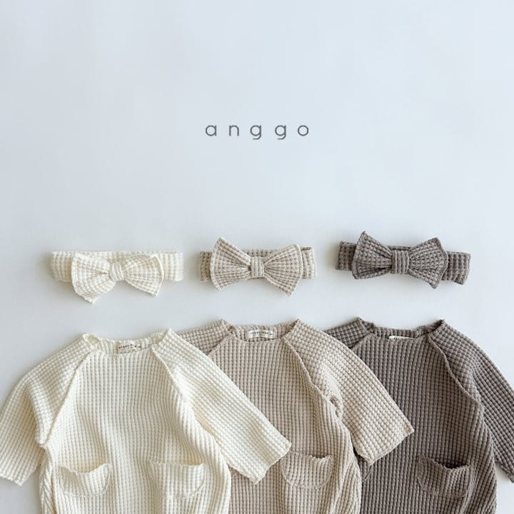 Anggo - Korean Baby Fashion - #babyclothing - Bebe Croiffle Bodysuit - 9