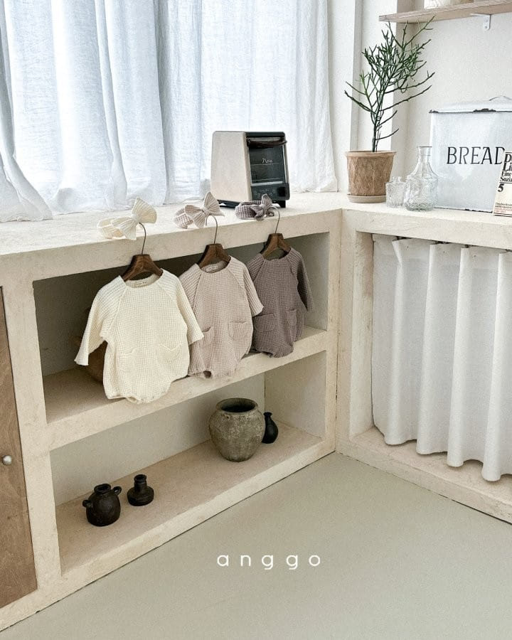 Anggo - Korean Baby Fashion - #babyoutfit - Bebe Croiffle Bodysuit