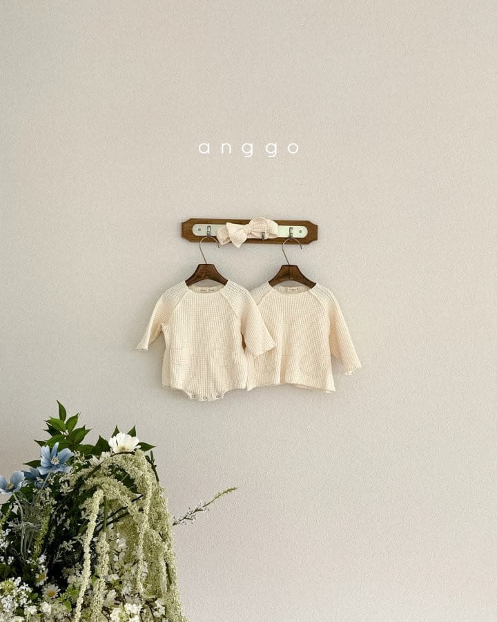 Anggo - Korean Baby Fashion - #babywear - Bebe Croiffle Bodysuit - 3