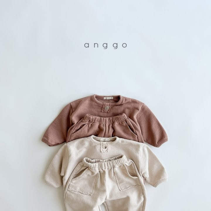 Anggo - Korean Children Fashion - #childrensboutique - Macaroon Top Bottom Set - 10