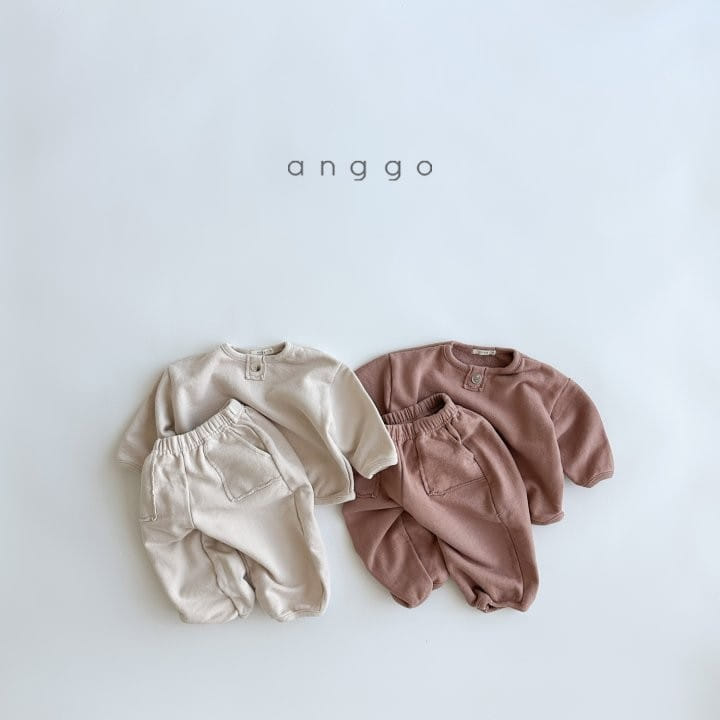Anggo - Korean Children Fashion - #designkidswear - Macaroon Top Bottom Set - 11