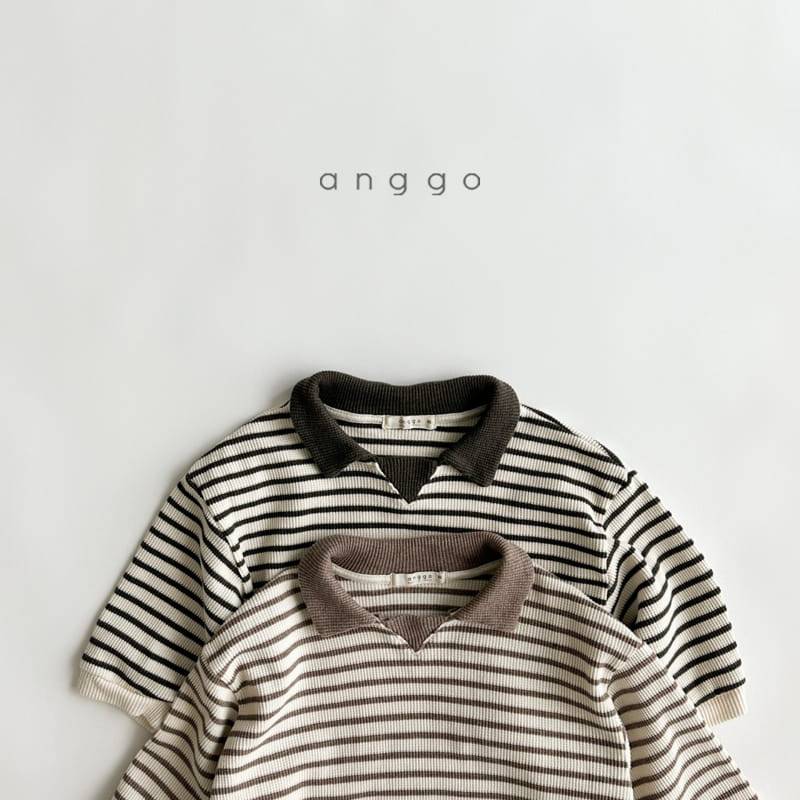 Anggo - Korean Children Fashion - #discoveringself - Kit Kat Collar Tee - 9