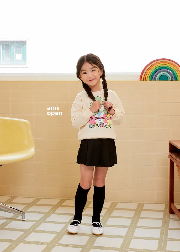 Ann Open - Korean Children Fashion - #Kfashion4kids - Together Bear Sweatshirt