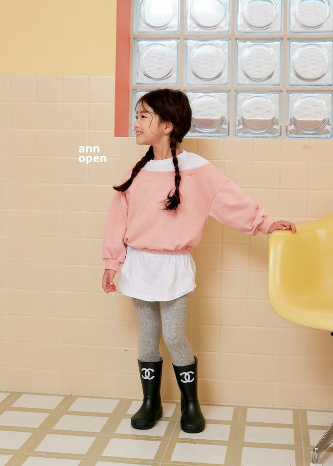 Ann Open - Korean Children Fashion - #childrensboutique - Pretty Unbal Long Tee - 7