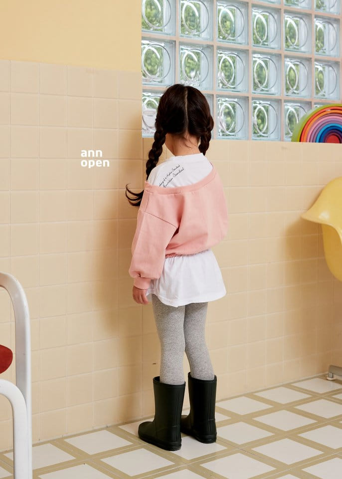 Ann Open - Korean Children Fashion - #stylishchildhood - Pretty Unbal Long Tee - 5