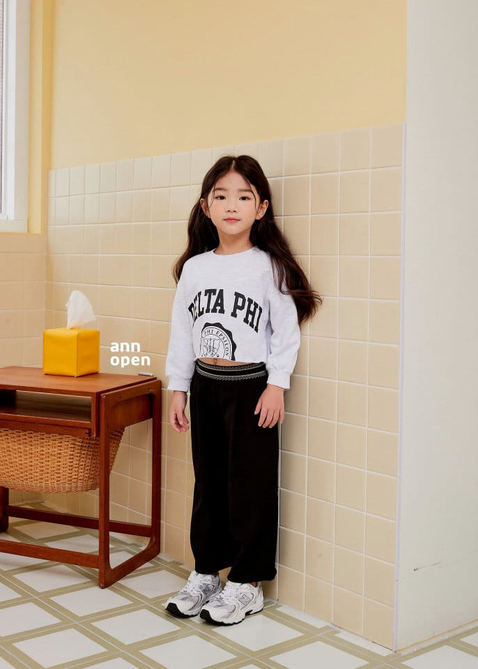 Ann Open - Korean Children Fashion - #todddlerfashion - Delta Crop Sweatshirt - 9