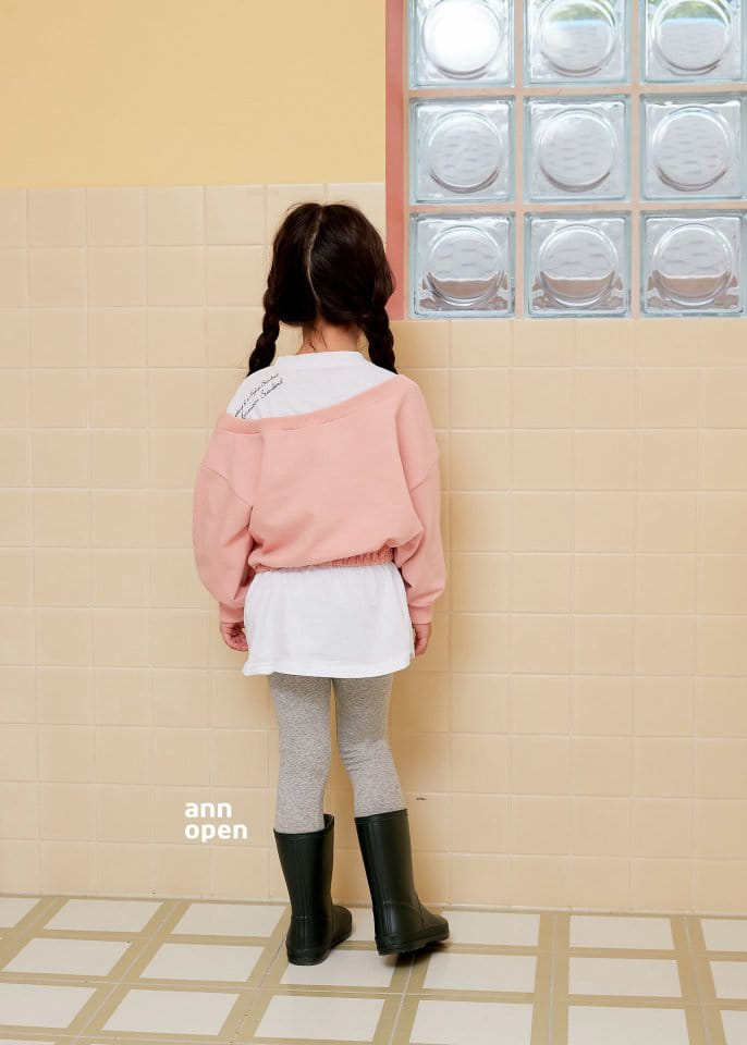 Ann Open - Korean Children Fashion - #todddlerfashion - Pretty Unbal Long Tee - 4