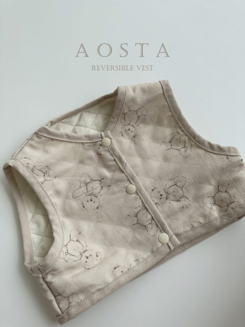 Aosta - Korean Children Fashion - #kidzfashiontrend - Revresible Vest - 4