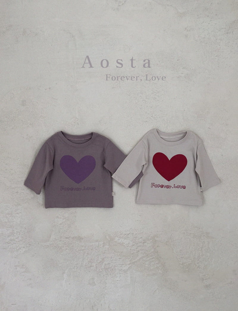 Aosta - Korean Children Fashion - #childofig - Heart Tee