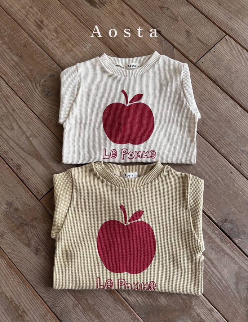 Aosta - Korean Children Fashion - #discoveringself - Apple Tee