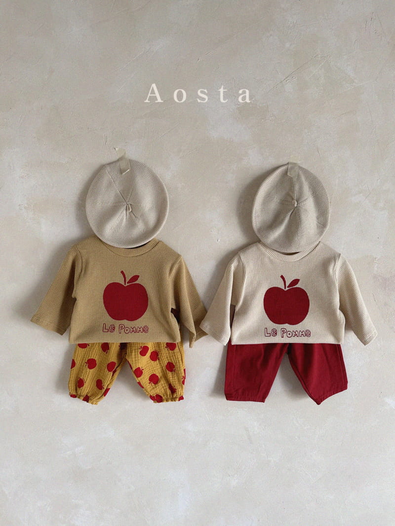 Aosta - Korean Children Fashion - #kidsshorts - Apple Tee - 3