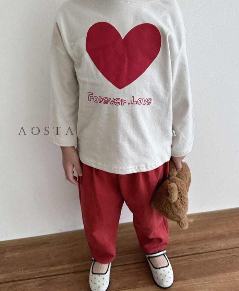 Aosta - Korean Children Fashion - #kidsshorts - Heart Tee - 6