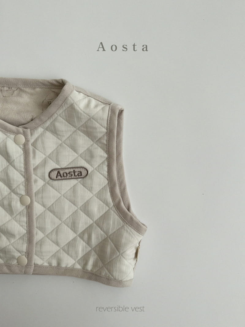 Aosta - Korean Children Fashion - #kidzfashiontrend - Revresible Vest - 3