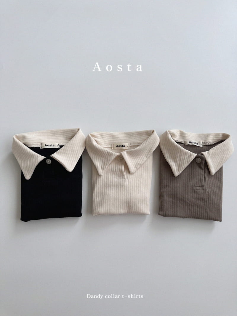 Aosta - Korean Children Fashion - #minifashionista - Gentle Collar Tee - 3