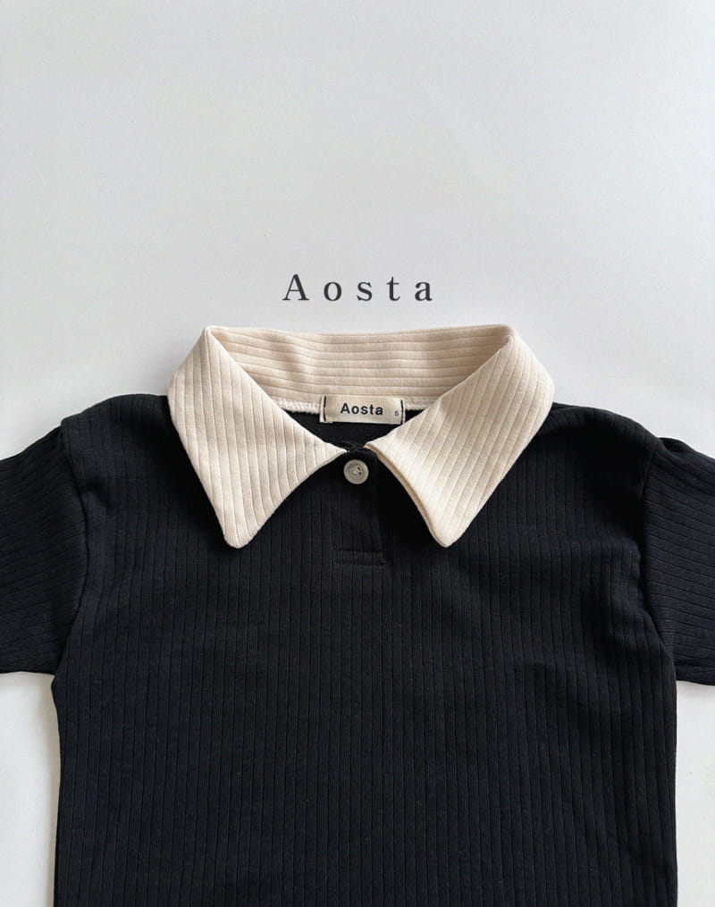 Aosta - Korean Children Fashion - #todddlerfashion - Gentle Collar Tee - 5