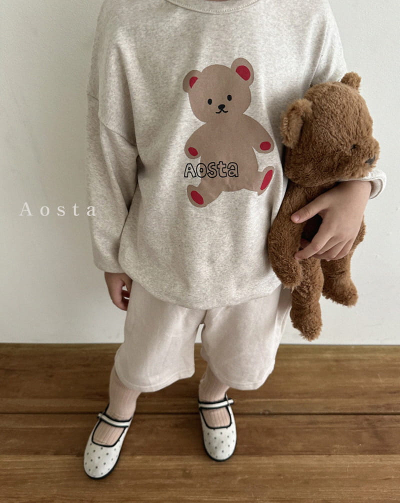 Aosta - Korean Children Fashion - #toddlerclothing - Ponny Bear Tee - 12