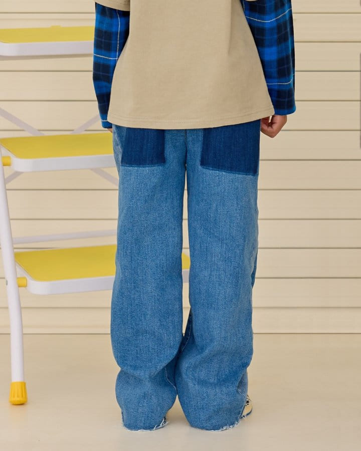 Apple Smile - Korean Children Fashion - #littlefashionista - Side Jeans - 2