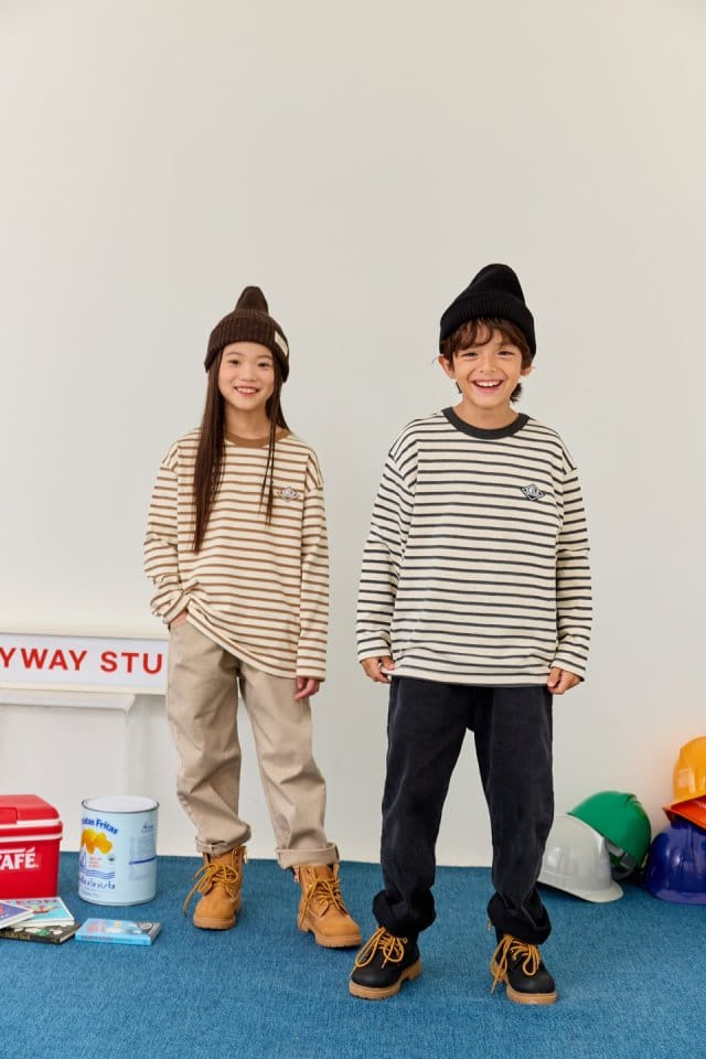 Apple Smile - Korean Children Fashion - #toddlerclothing - Back Pocket Tee - 4