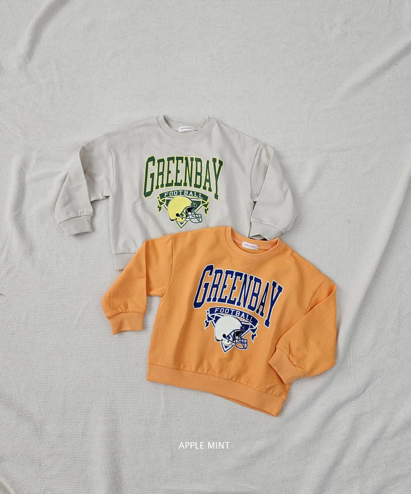 Applemint - Korean Children Fashion - #todddlerfashion - Green Bay Sweatshirt - 2