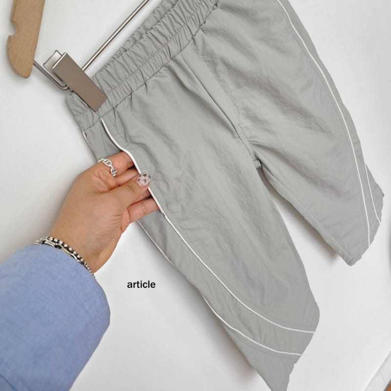 Article - Korean Children Fashion - #minifashionista - Line Track Pants - 6